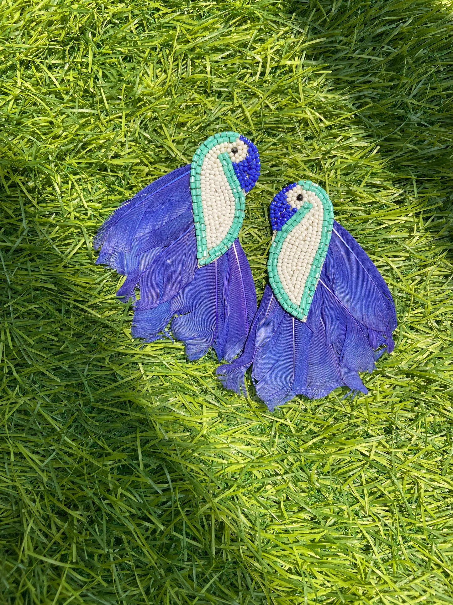Pankhuri - Indigo Dream Bird Earrings