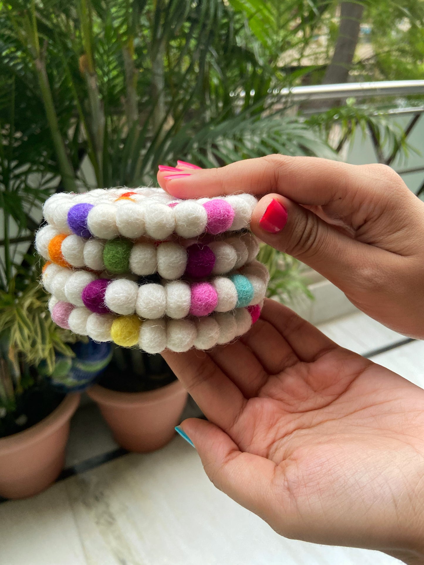 Felt Ball Coasters