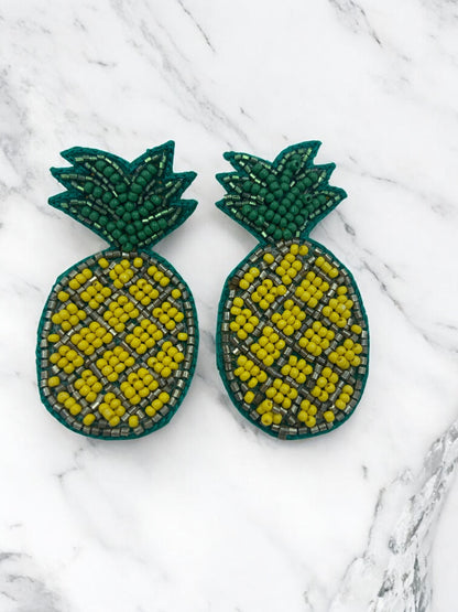 Piña – Pineapple earrings for the tropical one