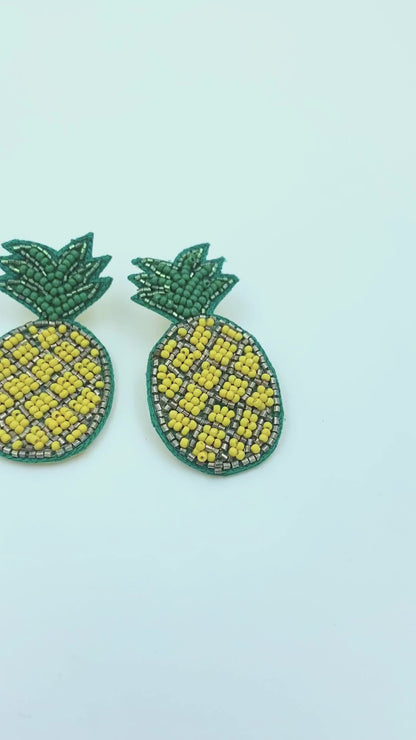 Piña – Pineapple earrings for the tropical one